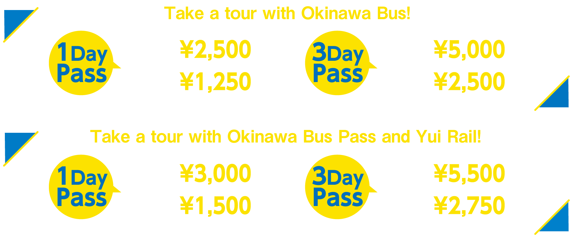 Take a tour with Okinawa Bus! / Take a tour with Okinawa Bus Pass and Yui Rail!